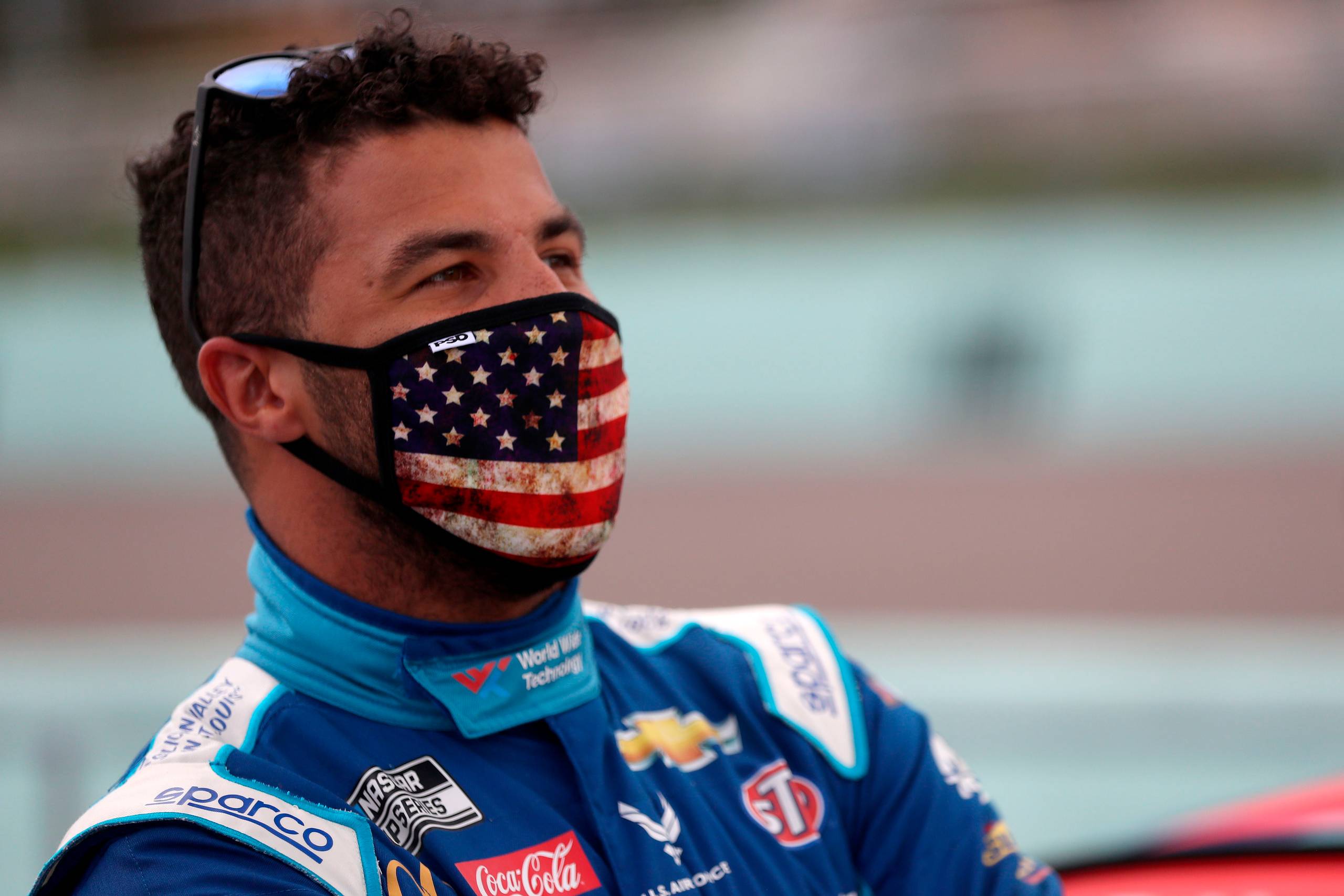 Nascar-køreren Bubba Wallace. Foto: Chris Graythen/AFP