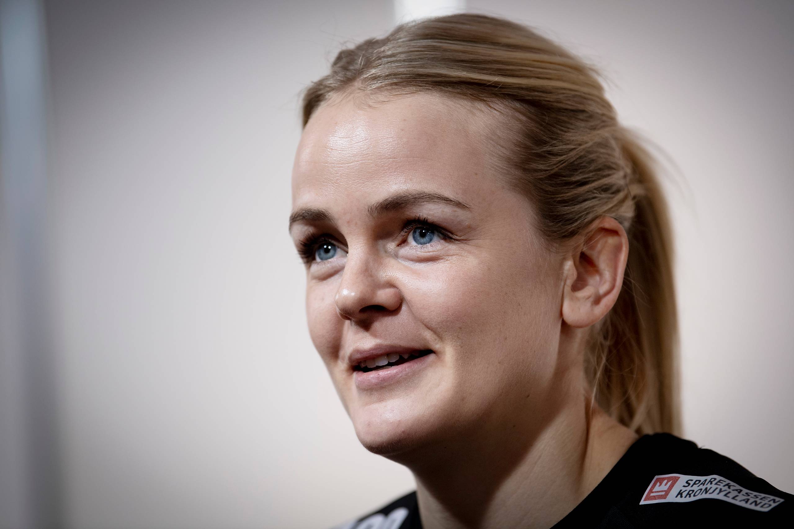 Stine Jørgensen er født i Dronninglund, gift med badmintonspilleren Jan Ø. Jørgensen og på kontrakt i den tyske topklub Bietigheim. Foto: Bo Amstrup/Ritzau Scanpix