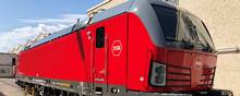 DSB’s første nye ellokomotiver fra Siemens er kommet til Danmark. Lokomotiverne har en topfart på 200 km/t., hvilket gør dem til de hurtigste tog hos DSB sammen med IC4. Foto: DSB/Siemens