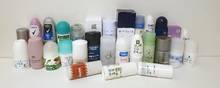 Her er et udvalg af de deodoranter, som Forbrugerrådet Tænk Kemi har gennemgået. Foto: Forbrugerrådet Tænk Kemi