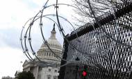 Washington DC var pakket ind i pigtråd under magtskiftet i Det Hvide Hus. Foto: Tom Brenner/Reuters