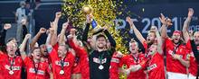 Over 2,6 millioner tv-seere fulgte med, da de danske håndboldherrer søndag vandt VM-guld. Foto: 10030 Jonas Ekströmer/Tt/Ritzau Scanpix