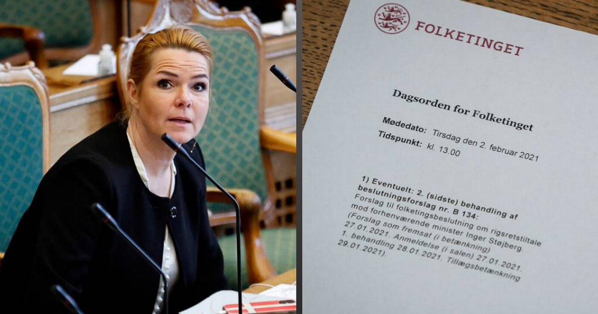 Følg Med Her: Folketinget Vedtager Rigsretssag Mod Inger Støjberg