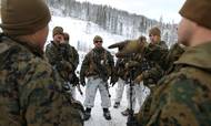 Amerikanske soldater i Norge under en tidligere øvelse. Til marts sætter Nato gang i den største øvelse nord for polarcirklen siden Den Kolde Krig. Foto: Stoyan Nenov/Reuters