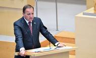 Bliver den svenske statsminister, Stefan Löfven, direkte væltet af mandagens mistillidsafstemning, vil han være den første svenske statsminister nogensinde til at blive det. Foto: Henrik Montgomery/TT
