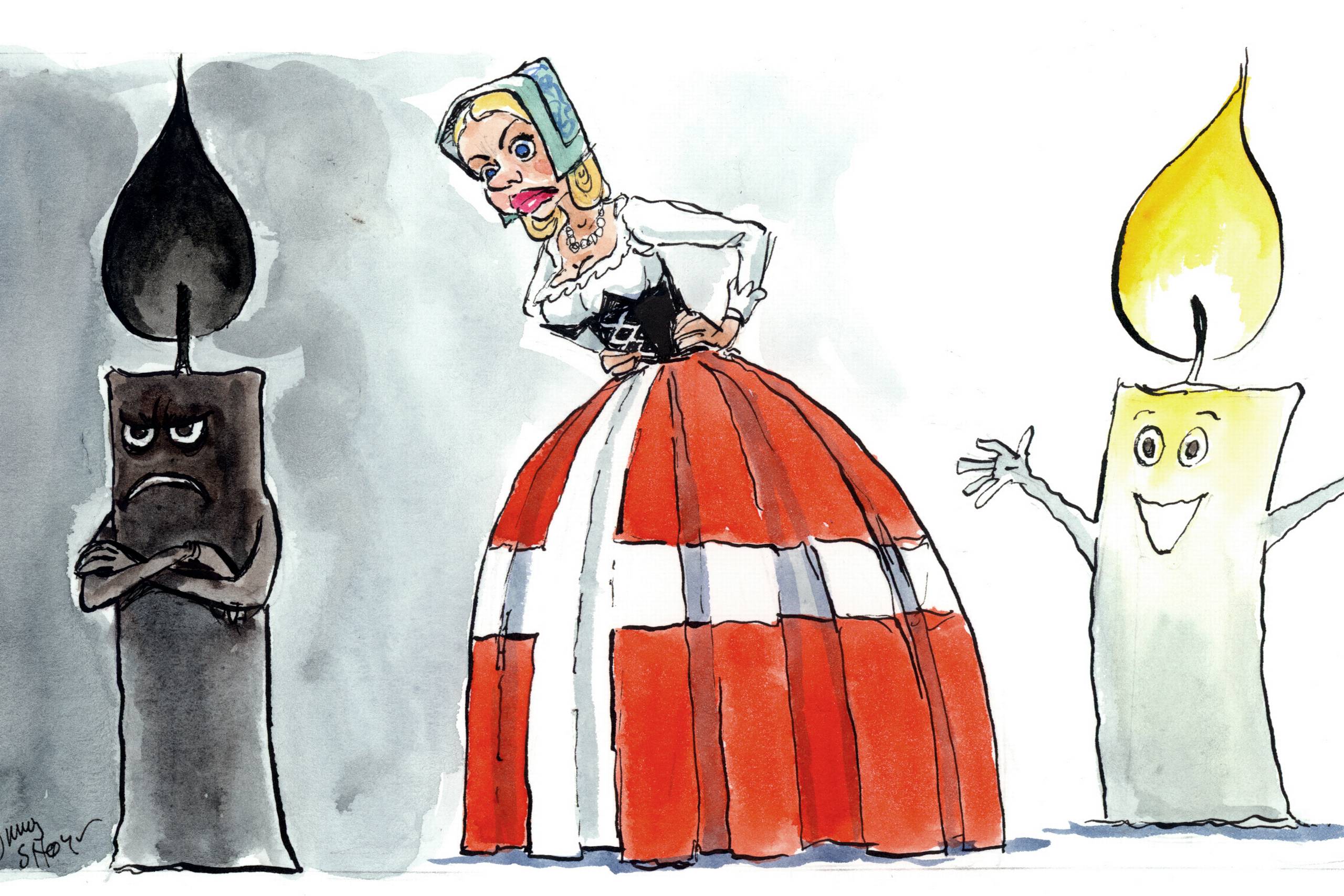 Virkeligheden er, at de 10-20 procent, som Kraka forsøger at feje under gulvtæppet, har skabt så mange problemer, at det har været med til at løfte sløret for parallelsamfundet og gjort os beviste om, at de danske værdier er truet, skriver Ahmad Mahmoud. Arkivtegning: Rasmus Sand Høyer