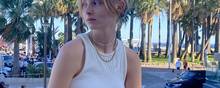 21-årige Sandra Guldberg Kampp fra Svendborg er lige nu i Cannes, hvor hun er aktuel i to kortfilm. Foto: Privatfoto/Ritzau Scanpix