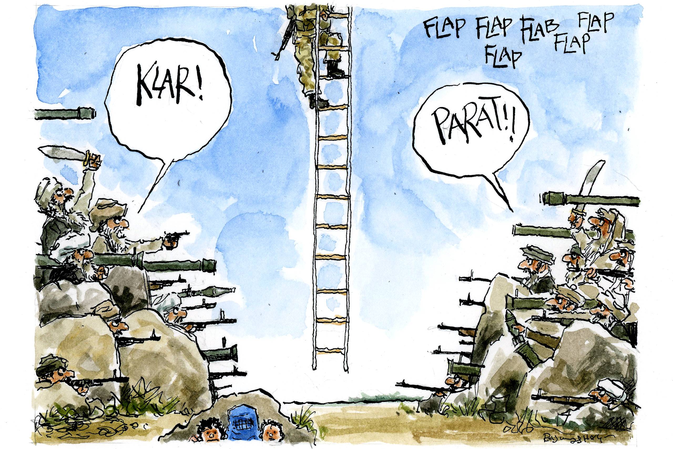 Vesten har et problem med sit selvbillede: På den ene side kommer man ingen vegne med at absorbere indvandrere, men bilder sig på den anden side ind, at man kan skabe demokrati i lande som Afghanistan i en håndevending, mener Henrik Jensen. Arkivillustration: Rasmus Sand Høyer