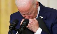 Biden under talen. Foto: REUTERS/Jonathan Ernst TPX IMAGES OF THE DAY
