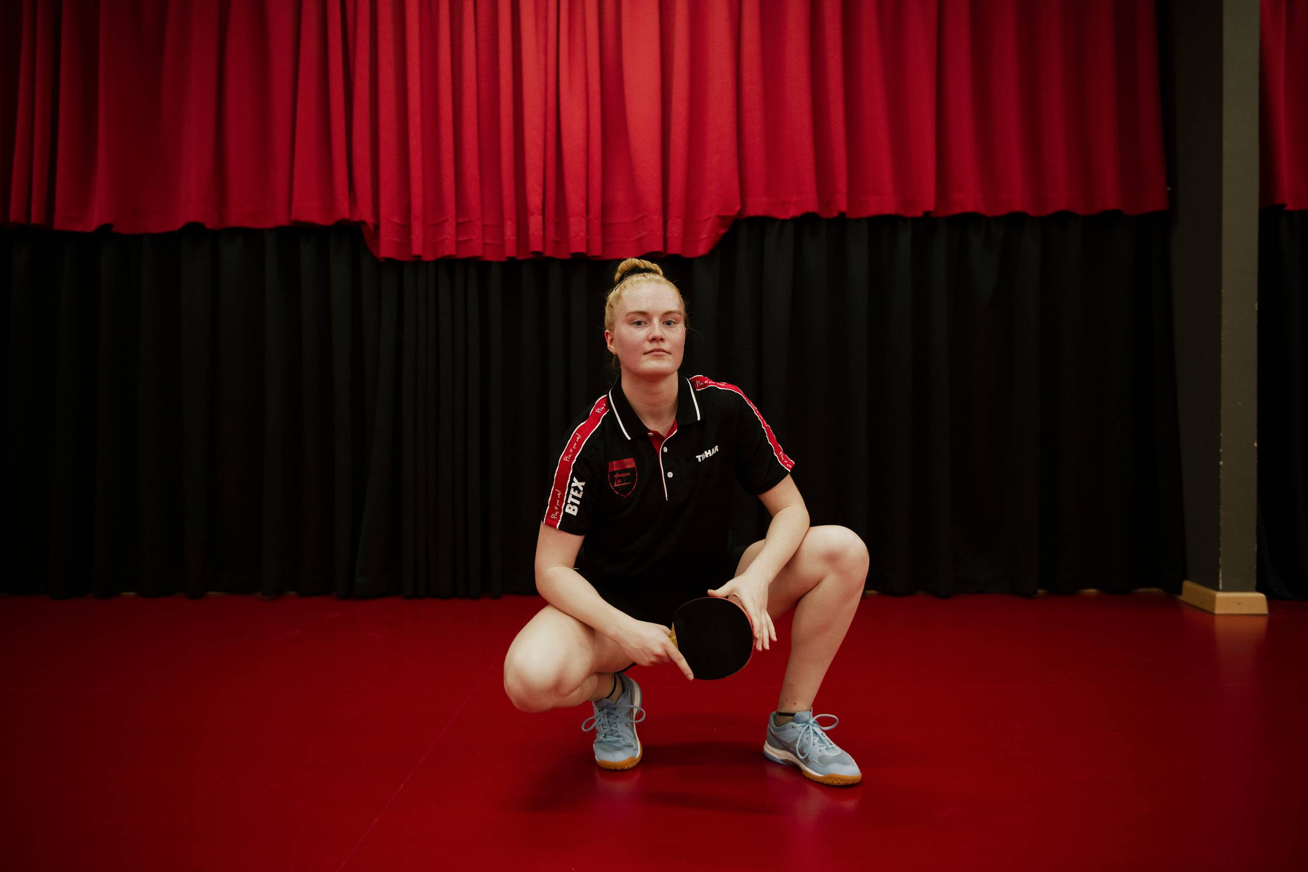 Den talentfulde Btk Viby-spiller Sally Maribo drømmer om at deltage ved både VM og OL og en skønne dag at kunne leve af sin sport. Foto: Kasper Heden Andersen