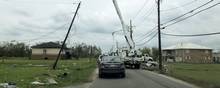 Ti dage efter at orkanen Ida ramte Louisiana, oplever storbyen New Orleans stadig strømproblemer.  Foto: Kevin Mcgill/Ritzau Scanpix
