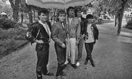 Duran Duran gæstede Danmark i 1984. Året efter indspillede forsanger Simon Le Bon og resten af popgruppen "A View to a Kill", som topper Jyllands-Postens liste over de bedste Bond-sange. Foto: Ole Hansen