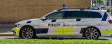 Politiskolens elever skal igennem en køreuddannelse på 10 dage, men får lov til at tænde for sirenerne på dag syv.  Arkivfoto: Thor Hedegaard