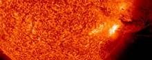 Solstorme kaldes også for Coronal Mass Ejections, CME, og er store skyer af magnetiseret plasma. Arkivfoto: Handout/Nasa