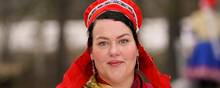 Præsidenten for Sametinget i Norge, Silje Karine Muotka, håber, at en flere hundrede år gammel tromme atter kan blive samisk eje. Foto: Terje Bendiksby/NTB
