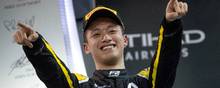 Guanyu Zhou bliver den første kineser, der har et fast sæde i Formel 1. Foto: Str/Ritzau Scanpix