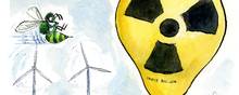I Vesten lukkes atomkraftværker, selv om der satses på el som fremtidens energikilde.   Arkivillustration: Rasmus Sand Høyer