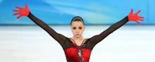 Kamila Valieva har fået stor opmærksomhed ved vinter-OL i Beijing, efter at det er kommet frem, at hun i december afleverede en dopingprøve, der senere har vist sig at være positiv. Foto: Phil Noble/Ritzau Scanpix