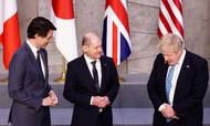 Før G7-mødet. Foto:  HENRY NICHOLLS / POOL / AFP)