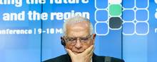 EU's udenrigspolitiske chef, Josep Borrell, har annonceret ny støtte til Ukraine. Foto: Kenzo TRIBOUILLARD/AFP