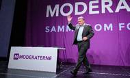 Lars Løkke Rasmussen fik taktfast bifald, da han havde afsluttet sin en time lange tale ved Moderaternes årsmøde i Vejle. Foto: Claus Fisker/Ritzau Scanpix