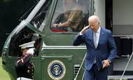 Præsident Joe Biden returnerer til Det Hvide Hus den 14. juni 2022. Nu tales der åbent om, at Demokraterne har brug for en yngre kandidat til præsidentvalgt i 2024.  Foto: Jonathan Ernst/Reuters