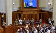 EU-Kommissionens formand, Ursula von der Leyen, har fredag talt til det ukrainske parlament. Foto: Stringer/Reuters