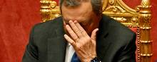 Mario Draghi blev hentet ind for at lede en samlingsregering i det kriseplagede Italien. Torsdag trak han stikket, efter at partier i hans egen regering ikke støttede ham. Foto:  Andreas Solaro/AFP