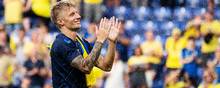 Brøndbys Daniel Wass nød gensynet med klubbens fans. Foto: Claus Bech/Ritzau Scanpix