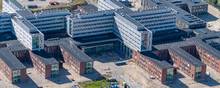 Der er fuld gang i byggeriet af det nye hospital. Foto: Jesper Larsen/Region Nordjylland