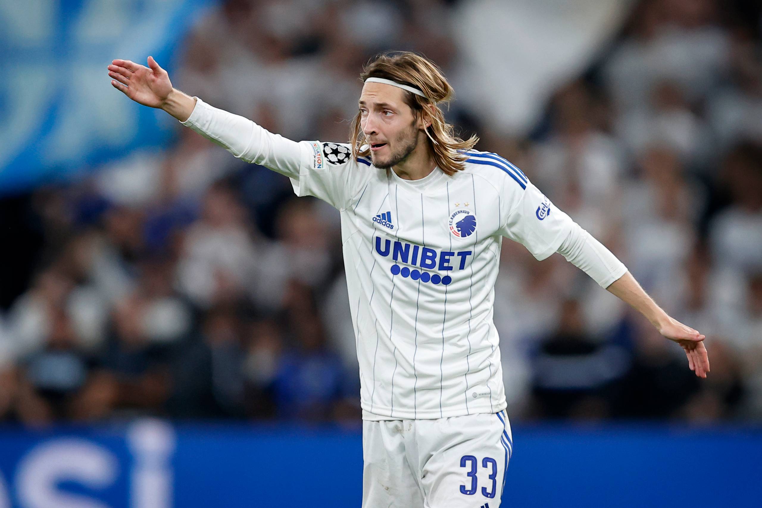 Rasmus Falk har spillet 62 europæiske kampe for FCK og er en del af et gruppespil for sjette gang i denne sæson. Foto: Jens Dresling