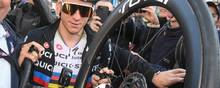 Belgieren Remco Evenepoel blev tidligere på året verdensmester i landevejscykling. Foto: David Stockman/AFP