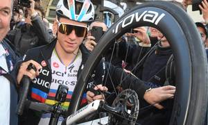 Belgieren Remco Evenepoel blev tidligere på året verdensmester i landevejscykling. Foto: David Stockman/AFP