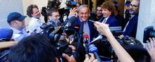 Smilet var bredt, da 67-årige Michel Platini samt medanklagede Sepp Blatter i juli blev frikendt i en sag om korruption. Foto: Arnd Wiegmann/Reuters