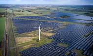 GreenGo Energy vil nu  bygge en af verdens største energiparker.. Her ses European Energys hybridpark ved Karise.