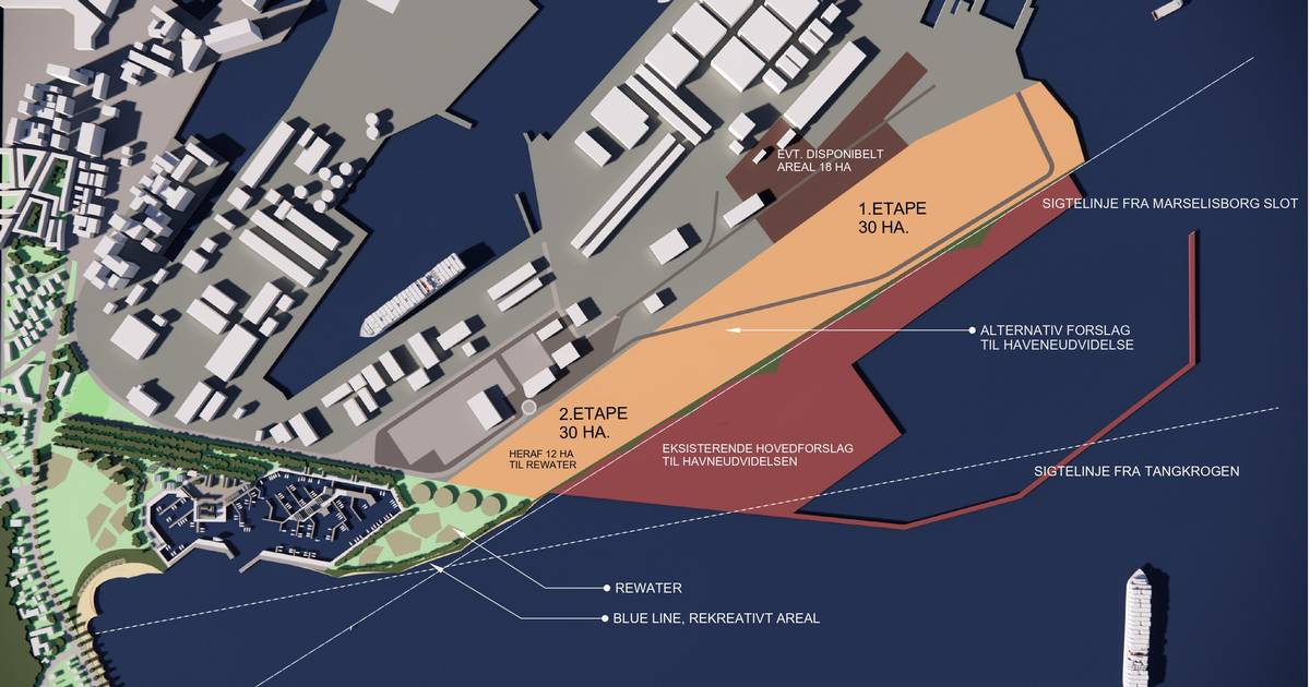V afslører ny model for havneudvidelse