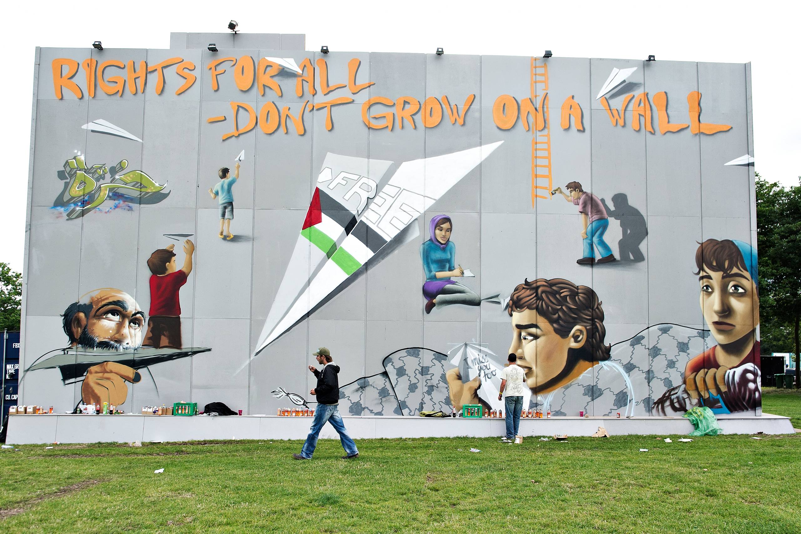 Folkekirkens Nødhjælp og Roskilde Festivals mur er et eksempel på den anti-israelske propaganda, der bliver bedrevet af nødhjælpsorganisationen, der for længst har valgt side til fordel for palæstinenserne, mener Dan Harder. Arkivfoto: Anita Graversen 
