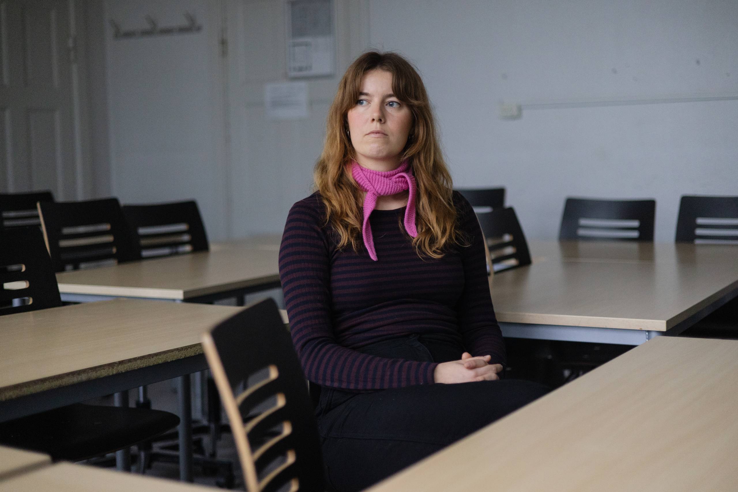 Amalie Kjærgaard Johansen bruger det sjette SU-år: Foto: Gregers Tycho  