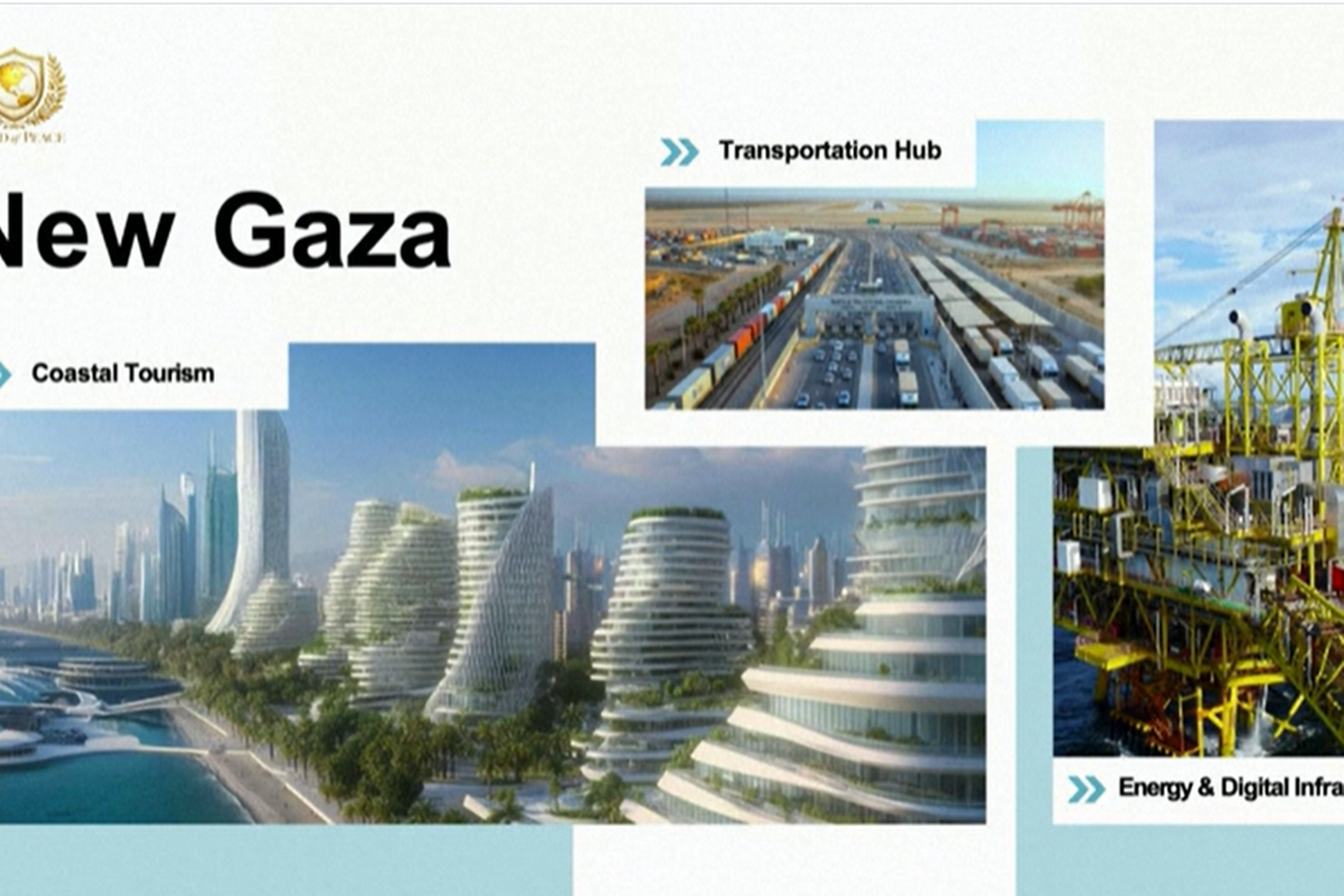 Det nye Gaza under planen fra Trumps svingersøn, Jared Kushner. Foto: Ritzau Scanpix/AFP