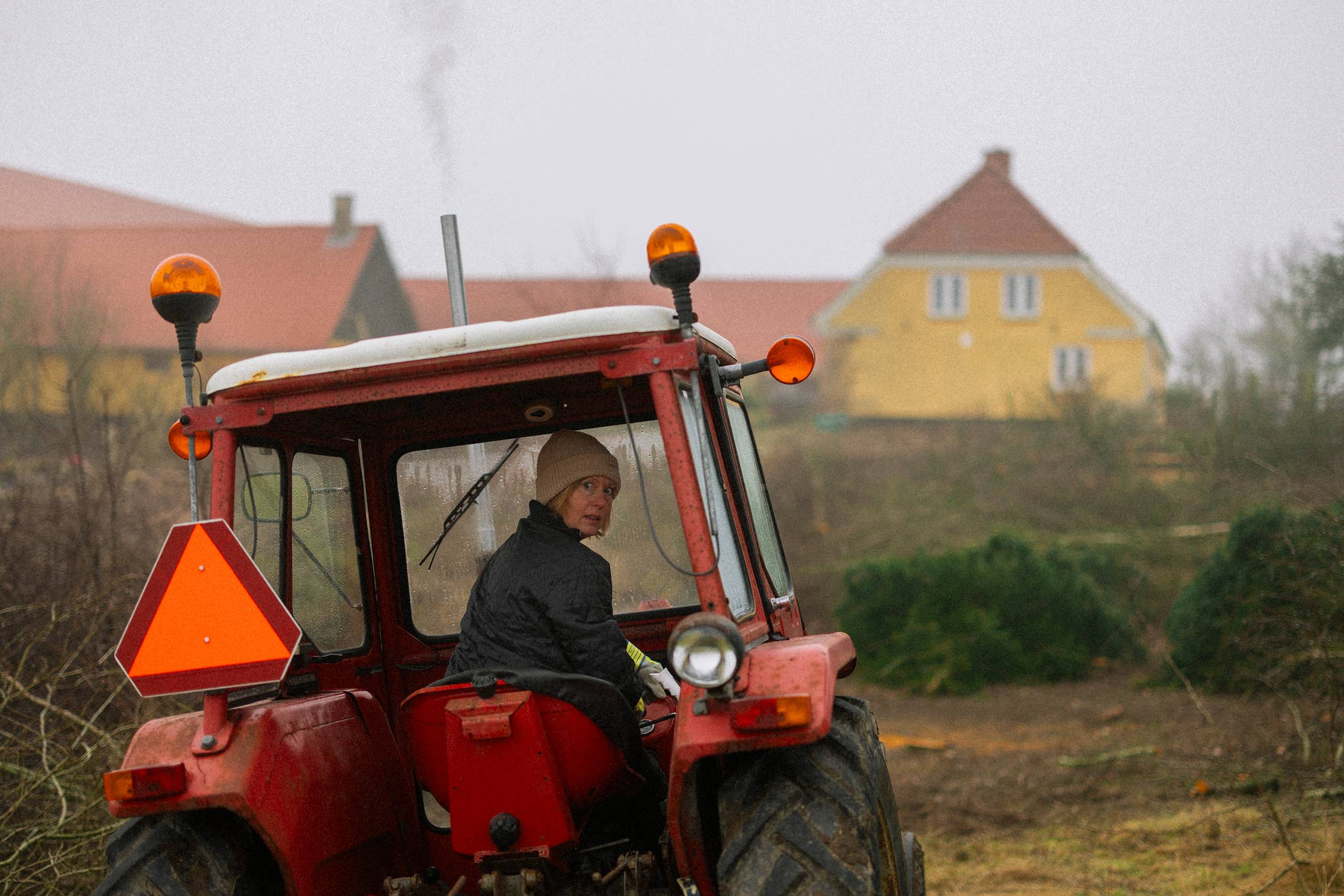 Rikke Sandberg elsker den gamle Massey Ferguson-traktor.