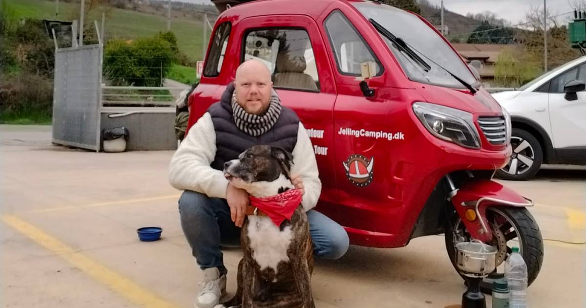 Fra smertehelvede til frihed: Jesper Nord og hunden Teodor kørte til Italien i en kabinescooter