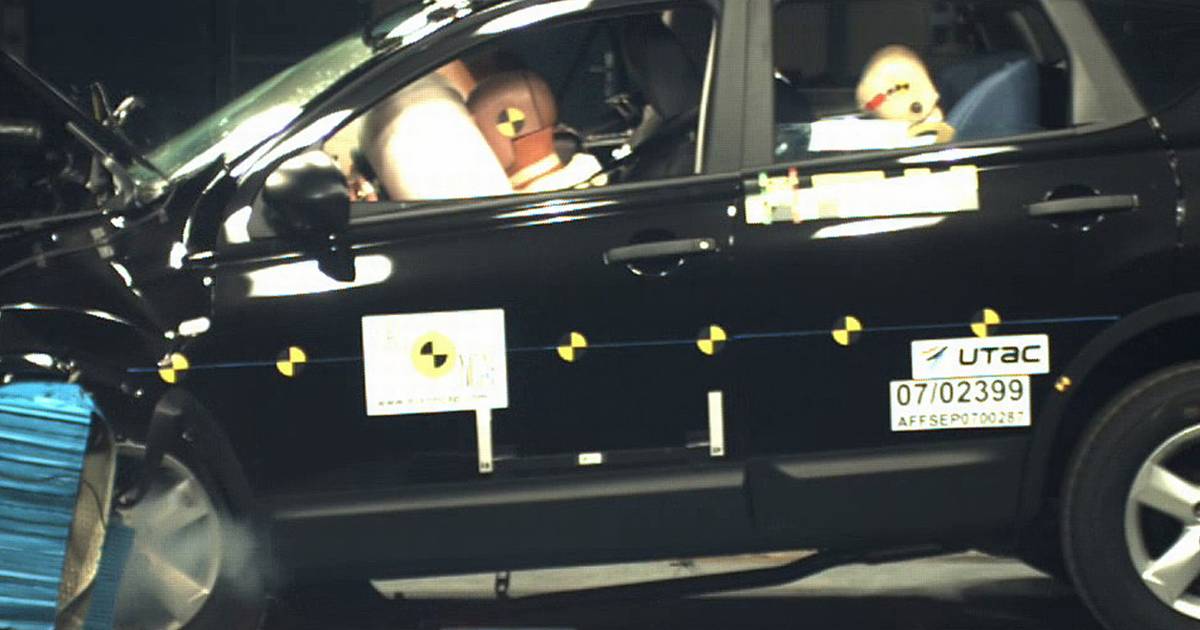 Crashtest Qashqai sidder lige i kassen