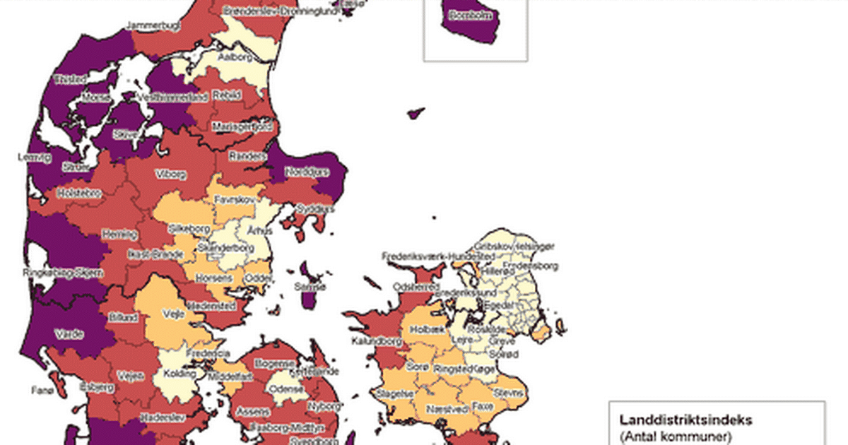 Her Er Danmarks 16 Udkantskommuner