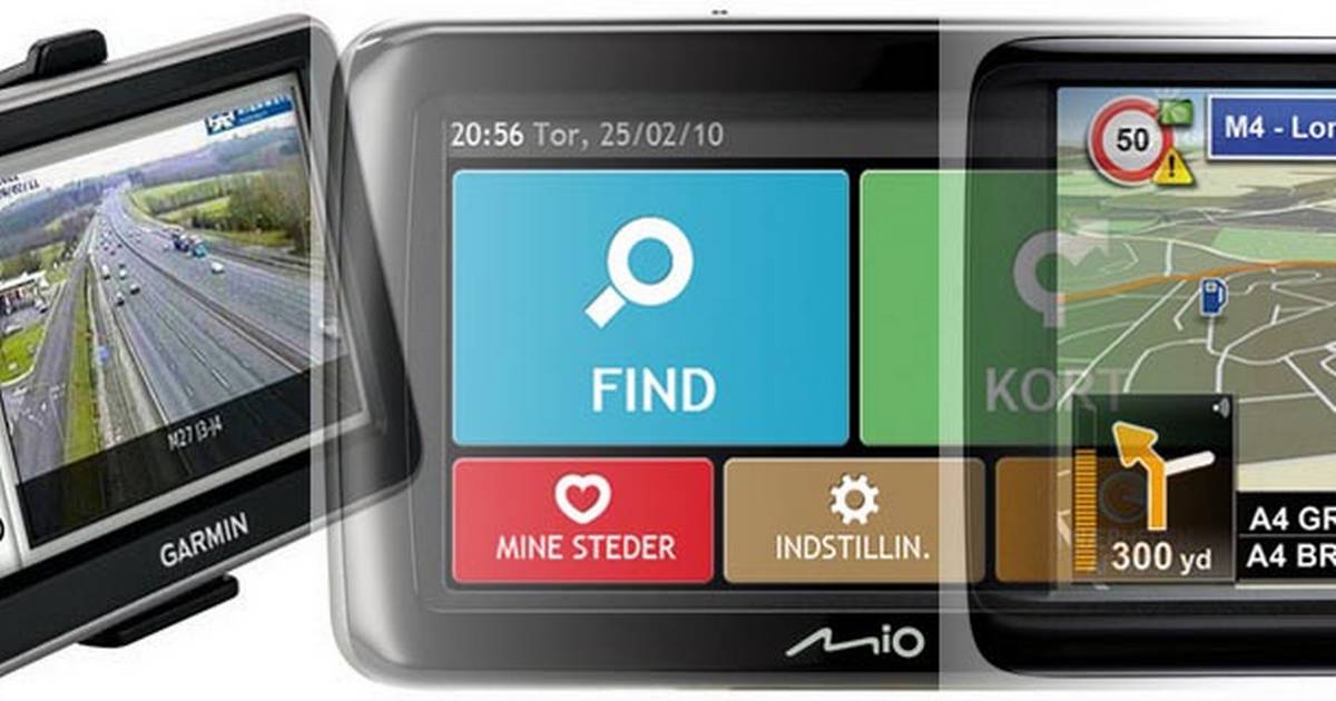 Gps'er med store skærme til rejsen