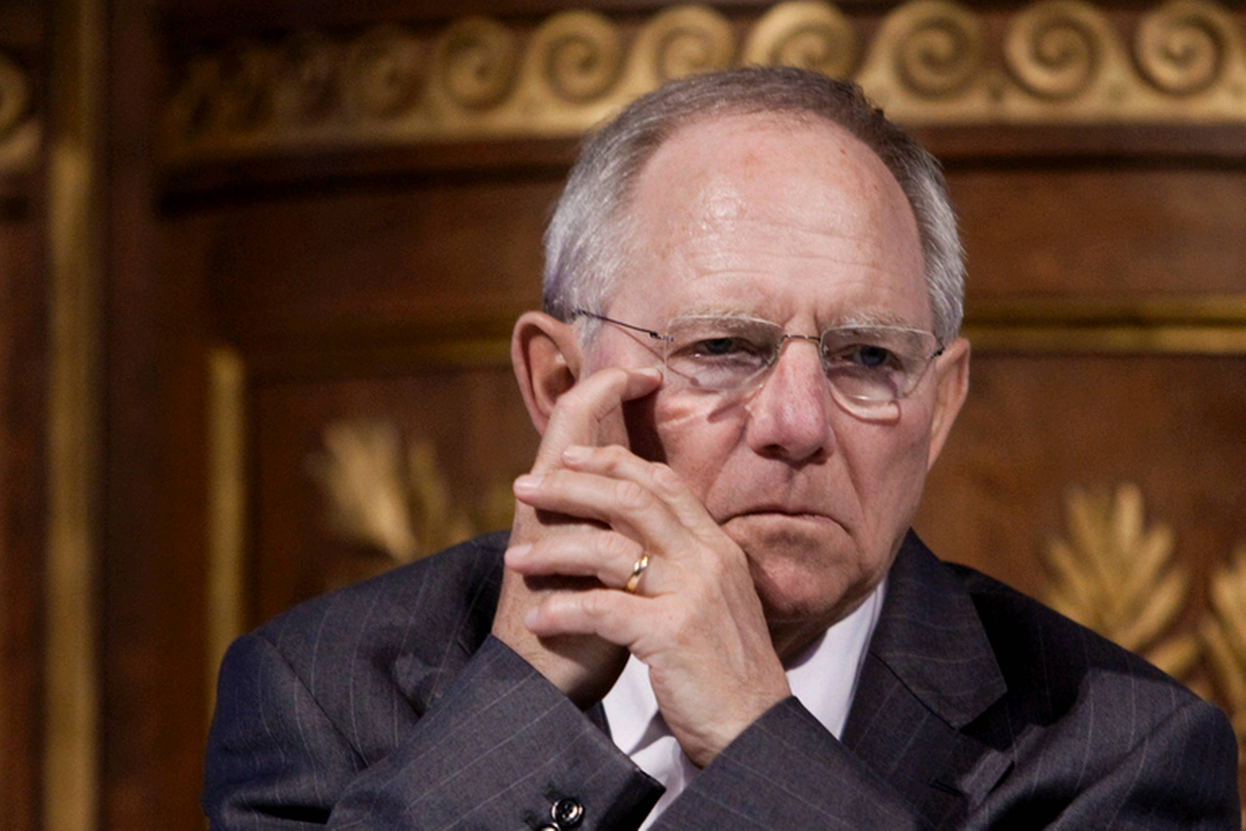 Den tyske finansminister, Wolfgang Schäuble.