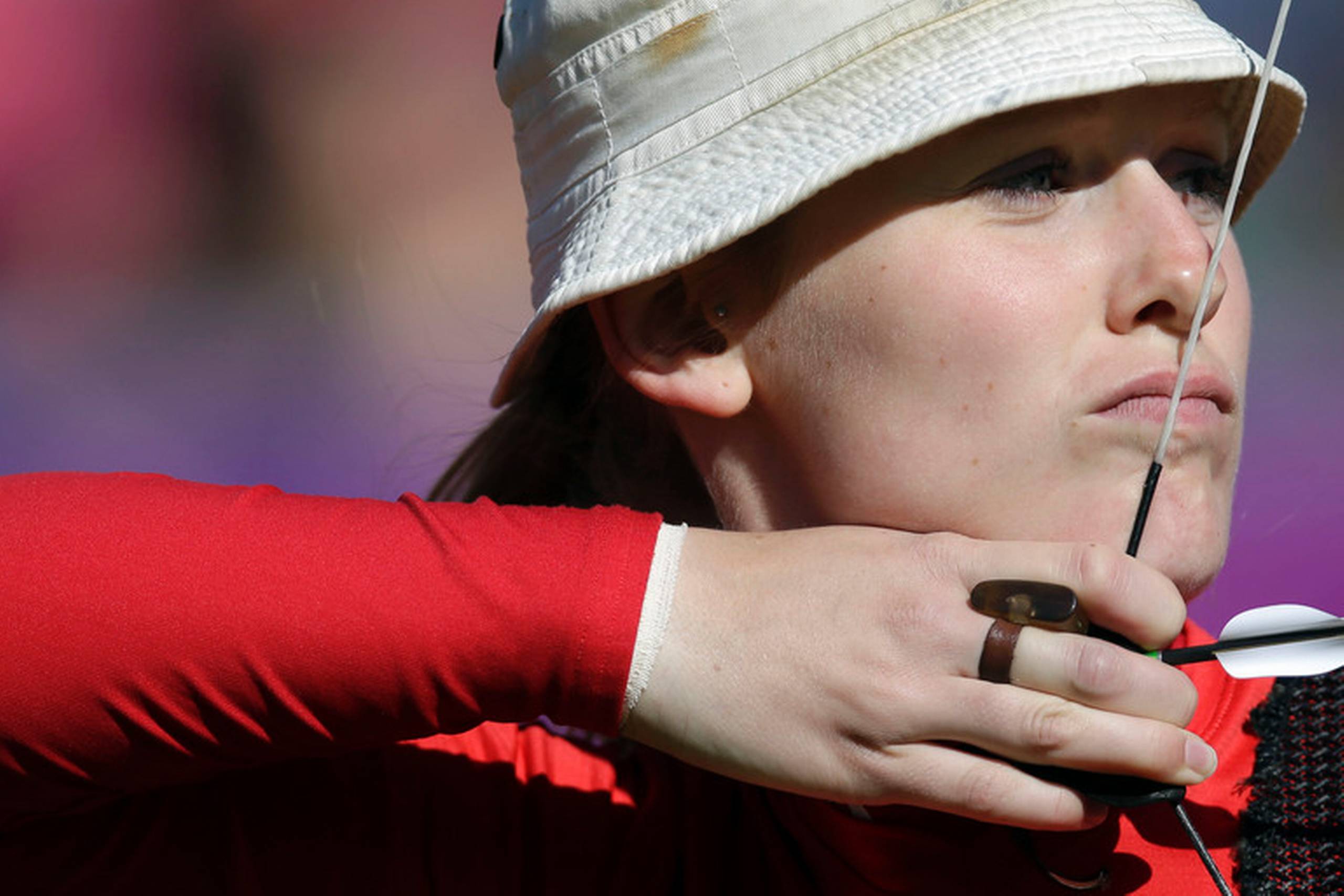Carina Christiansen (billedet), Louise Laursen og Maja Jager tabte til favoritterne fra Sydkorea i kvartfinalen ved OL.