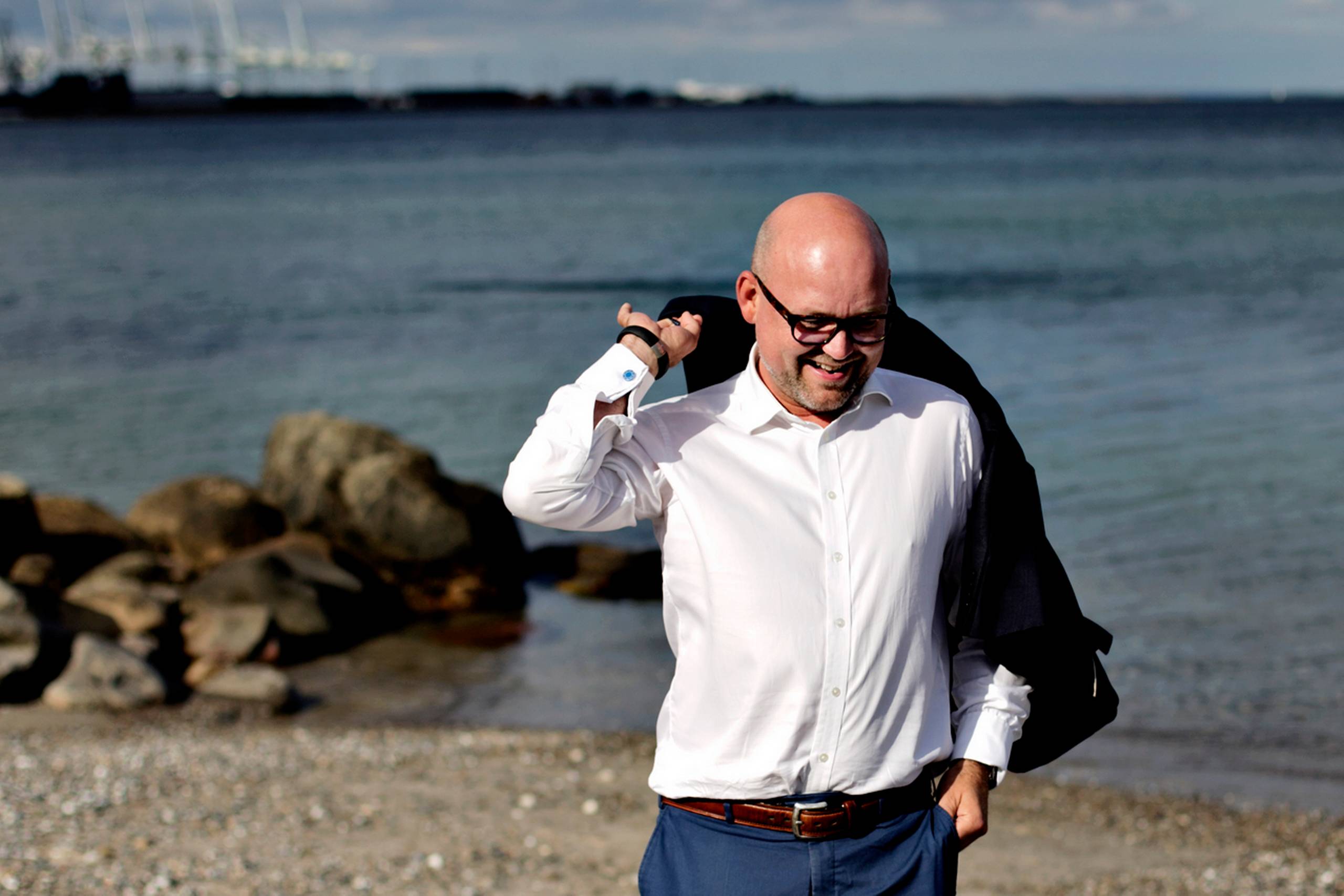 Konkursbegæringen mod Jesper Øhlenschlæger har trukket ud, fordi han flyttede fra sit palæ i Aarhus til Schweiz. Foto: Gregers Tycho