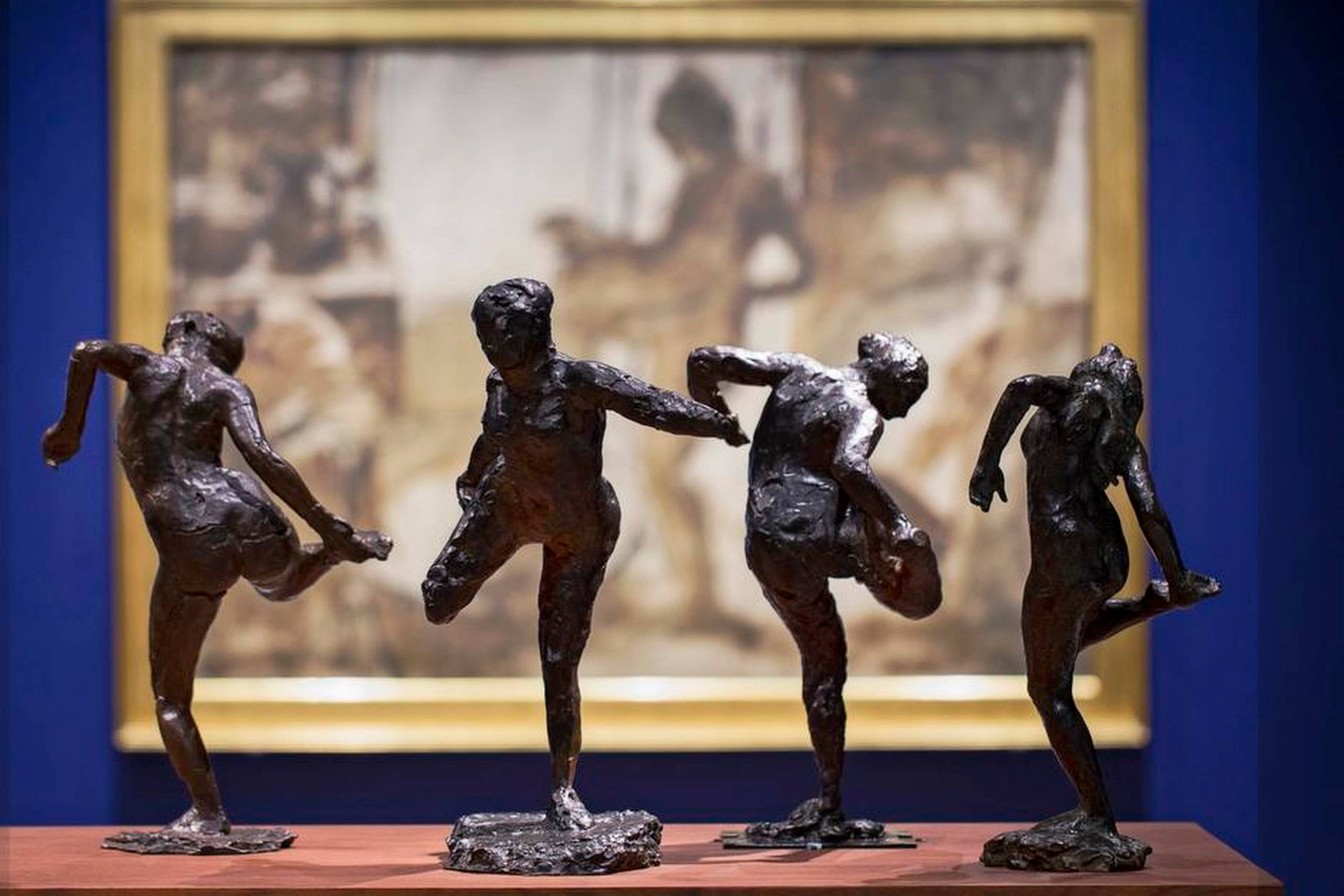 Degas’ skulpturer, der først blev støbt i bronze efter hans død, var aldrig beregnet på at skulle blive udstillet. De fungerede alene som tekniske hjælpemidler for kunstneren. Foto: Anders Sune Berg /Ny Carlsberg Glyptotek