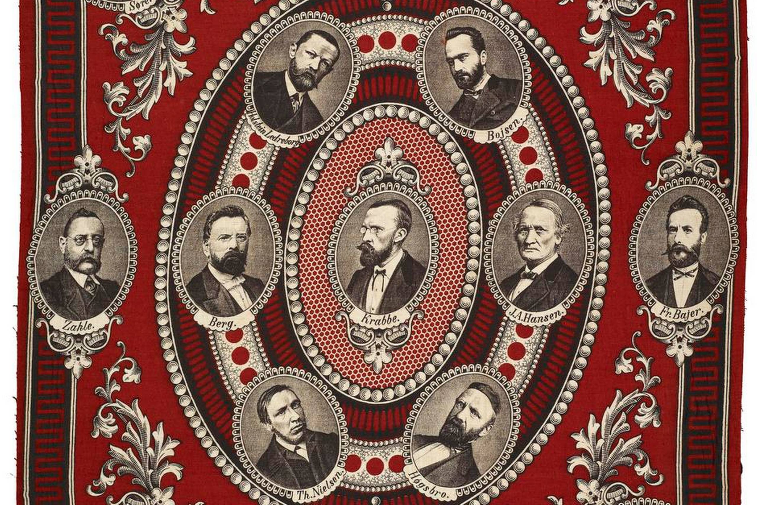 På det pudsige Venstre-tørklæde og i den faktiske politiske virkelighed i Folketinget i 1860’erne og 1870’erne var venstrefolkene J.A. Hansen (1806-1877) og Christen Berg (1829-1891) centralt placeret. I 1870 var J.A. Hansen 64 år og Berg netop fyldt 40, og der var reelt tale om stor praktisk-politisk erfaring over for markant ildhu og entusiasme.