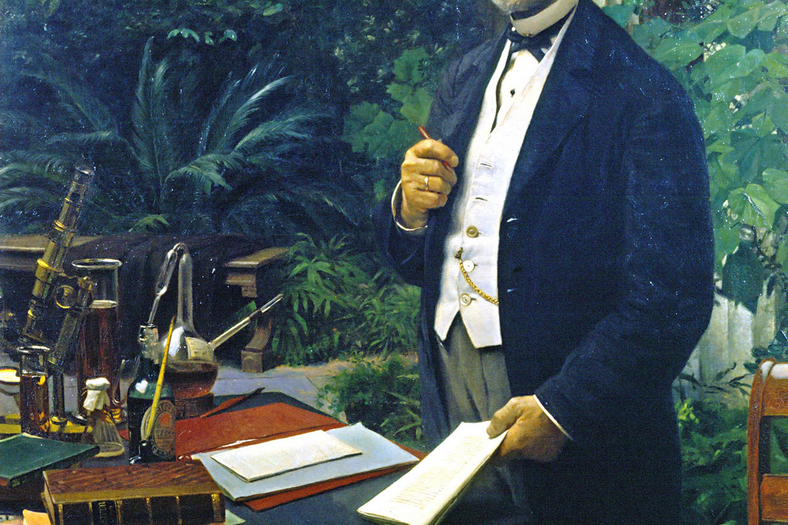 Bryggeren etablerede i 1876 Carlsbergfondet for at støtte dansk forskning og overdrog ledelsen af fondet til Det Kgl. Danske Videnskabernes Selskab, fordi han mente, at videnskabsfolk var ”De Fremmeste i Danmark”, og derfor bedst kunne varetage fondets interesser. I dag deler Carlsbergfondet og videnskabernes selskab adresse på H. C. Andersen Boulevard i det centrale København.

Maleri af August Andreas Jerndorff, 1886. Det Nationalhistoriske Museum på Frederiksborg Slot. Foto: Lennart Larsen